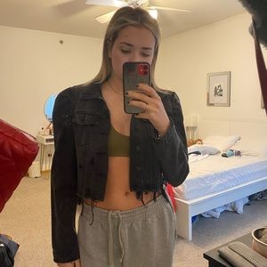 Jean distress jacket